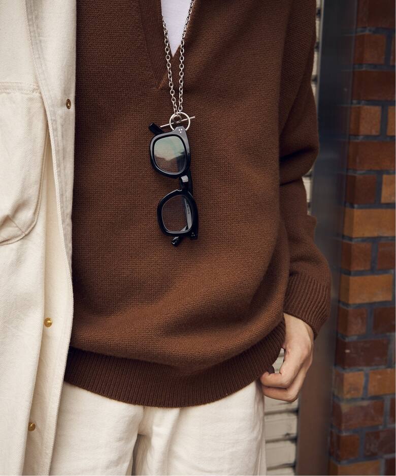 MEIAS / メイアス】別注 カシミヤ スキッパーニット（ニット／セーター 
