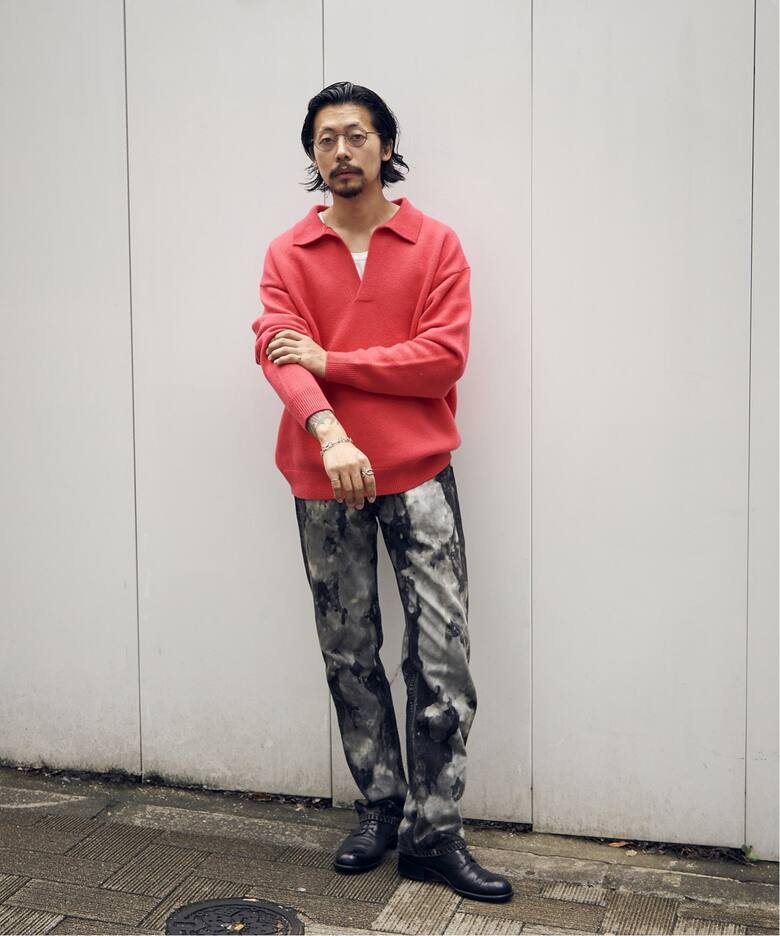MEIAS / メイアス】別注 カシミヤ スキッパーニット（ニット／セーター 