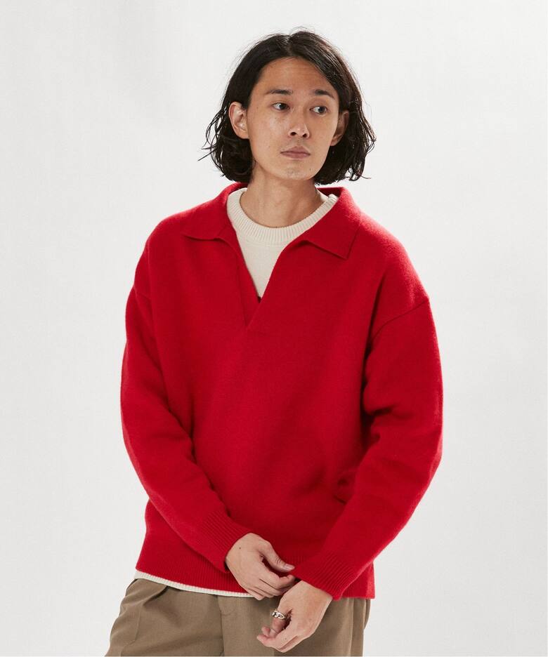 MEIAS / メイアス】別注 カシミヤ スキッパーニット（ニット／セーター 