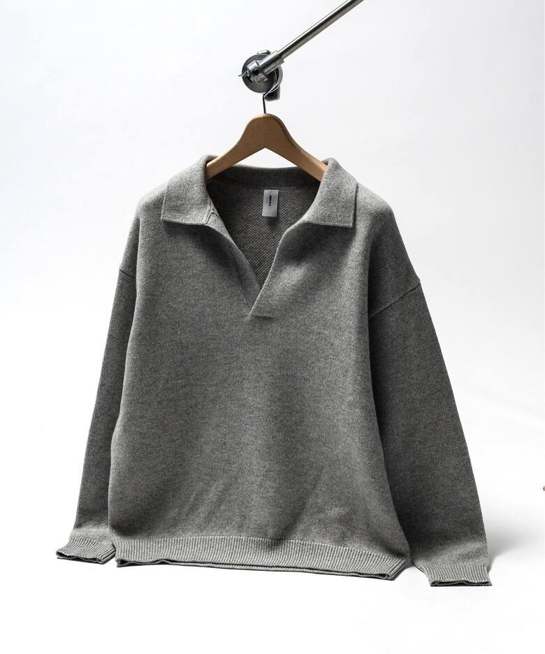 MEIAS / メイアス】別注 カシミヤ スキッパーニット（ニット／セーター 