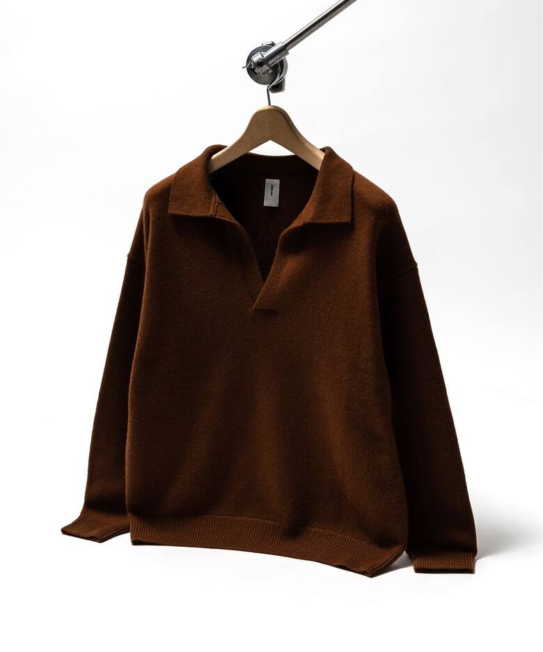 MEIAS / メイアス】別注 カシミヤ スキッパーニット（ニット／セーター 