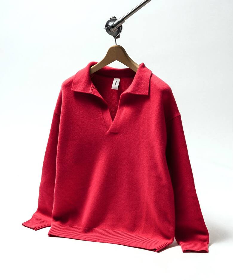 MEIAS / メイアス】別注 カシミヤ スキッパーニット（ニット／セーター 