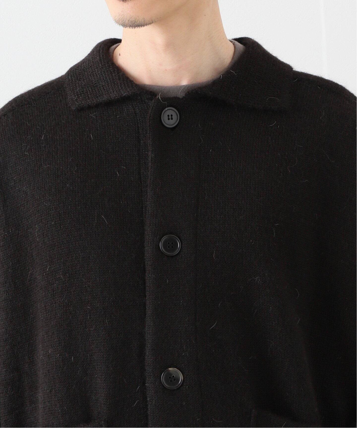 MARKAWARE / マーカウェア】POLO COLLAR CARDIGAN ALPACA  
