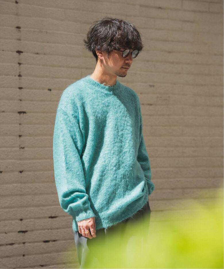 AURALEE / オーラリー】 BRUSHED SUPER KID MOHAIR MIX KNIT PO 