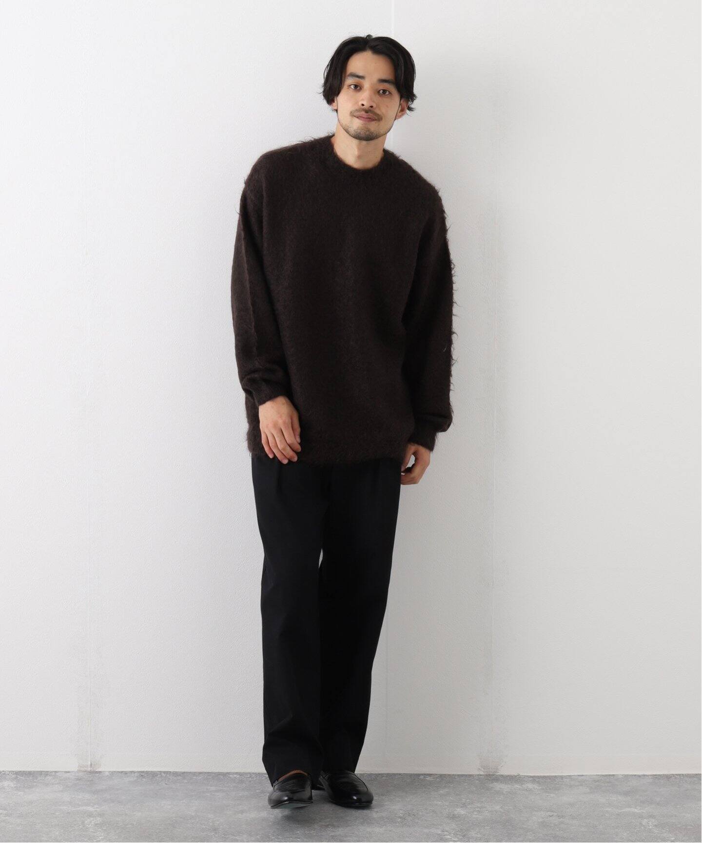 AURALEE / オーラリー】 BRUSHED SUPER KID MOHAIR MIX KNIT PO  