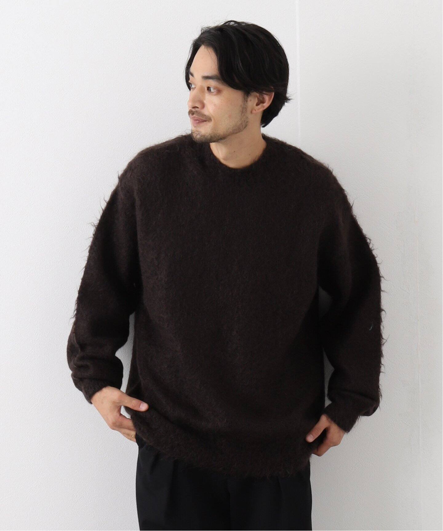 AURALEE / オーラリー】 BRUSHED SUPER KID MOHAIR MIX KNIT PO  