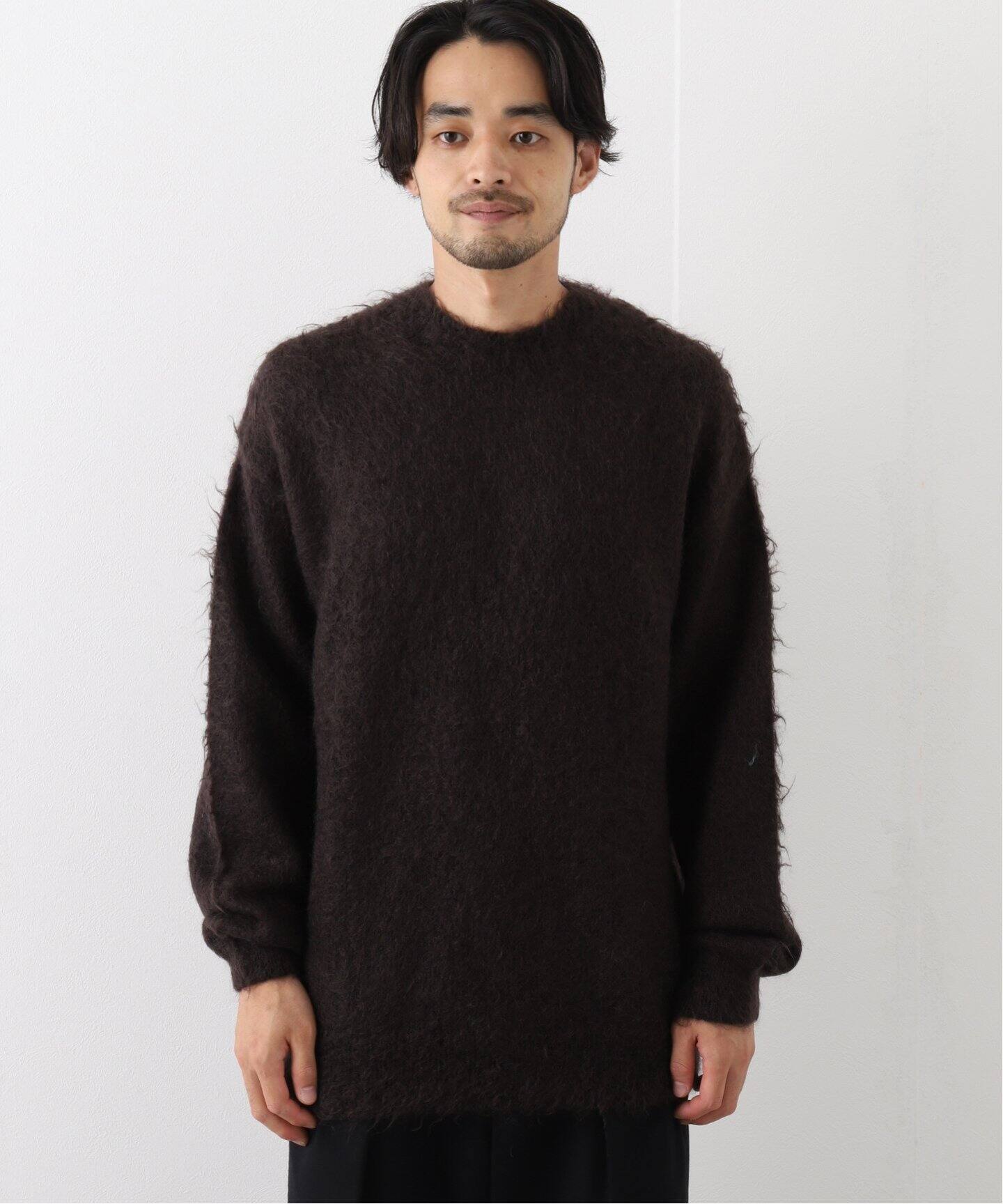AURALEE / オーラリー】 BRUSHED SUPER KID MOHAIR MIX KNIT PO  