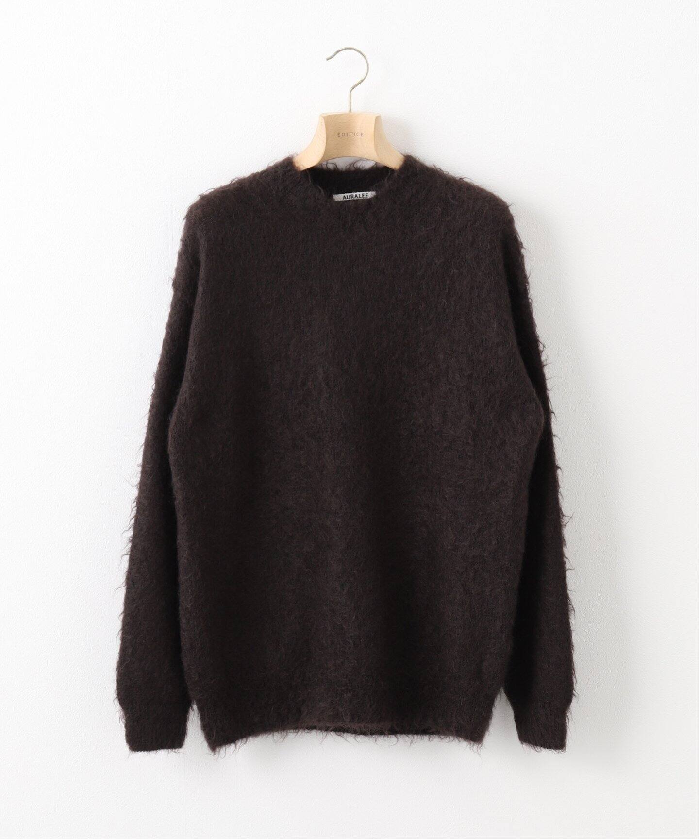 AURALEE / オーラリー】 BRUSHED SUPER KID MOHAIR MIX KNIT PO  