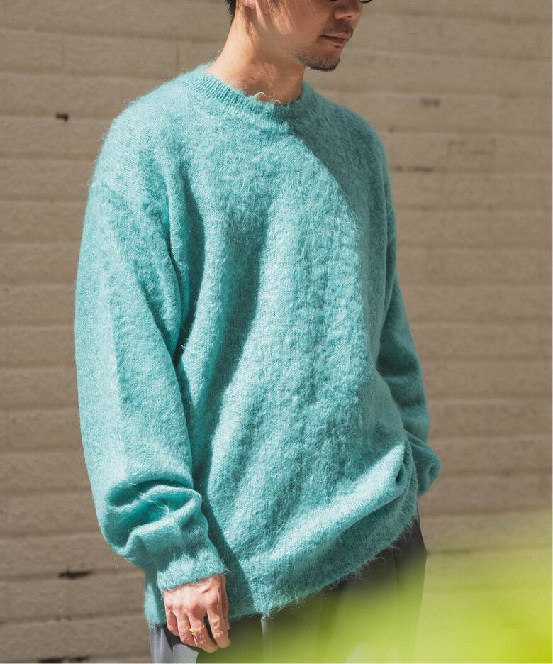 AURALEE / オーラリー】 BRUSHED SUPER KID MOHAIR MIX KNIT PO 