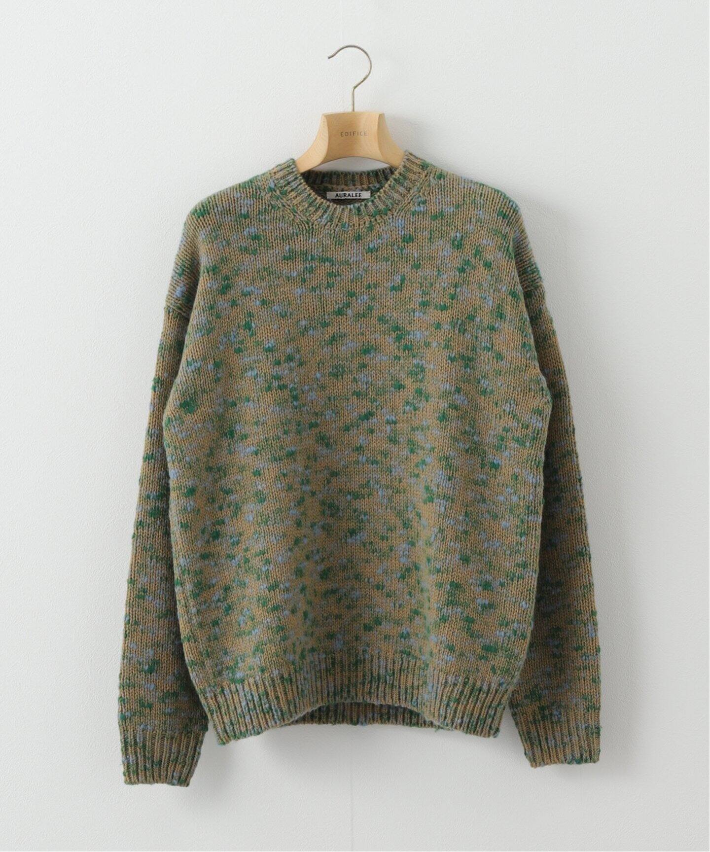 AURALEE / オーラリー】WOOL MIX COLOR SLUB YARN KNIT PO（ニット 