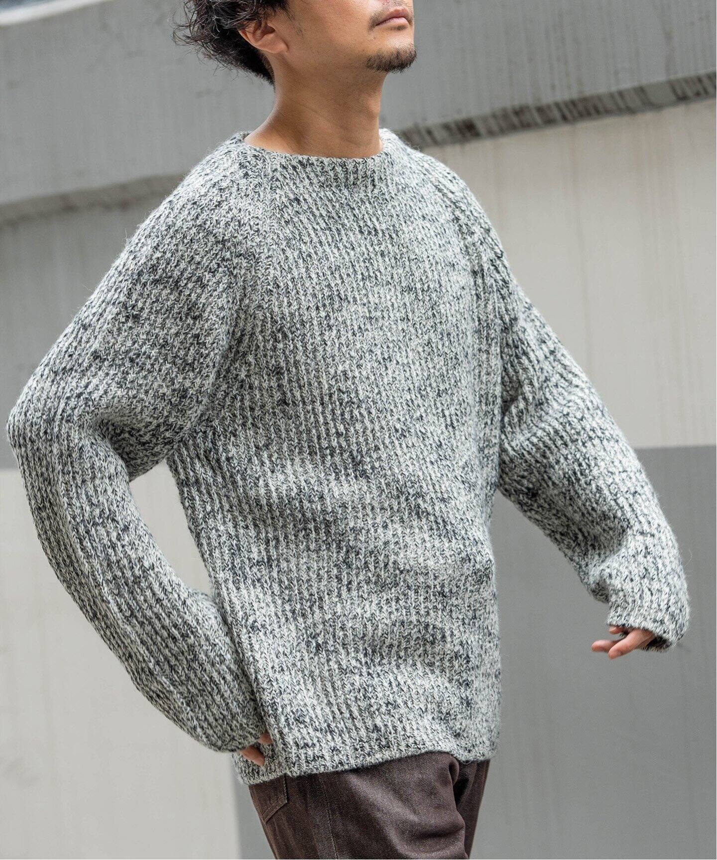 AURALEE / オーラリー】 WOOL BABY ALPACA MIX RIB KINT PO（ニット 