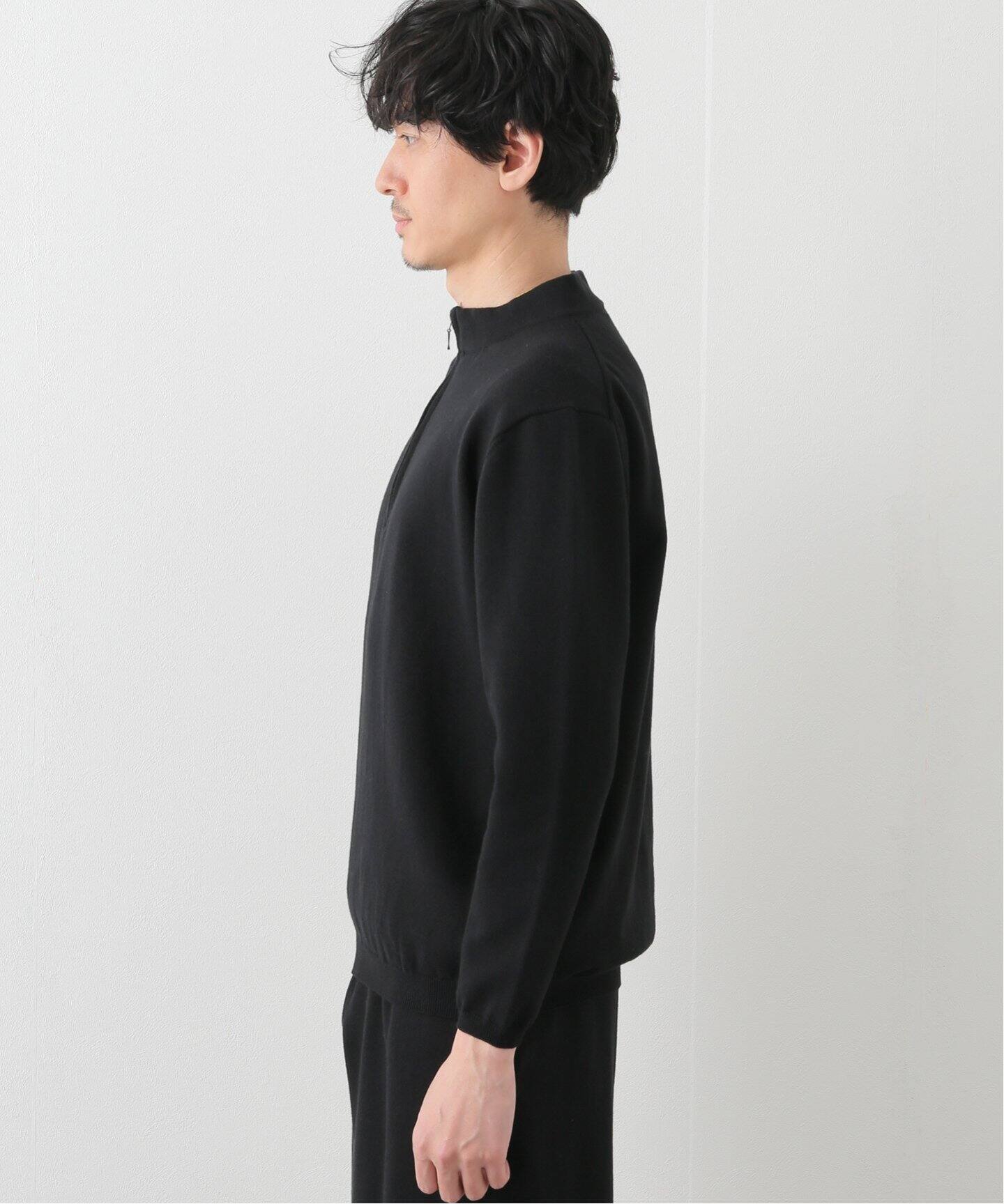 walenode / ウェルノード 】コットンカシミアジップアップセーター  