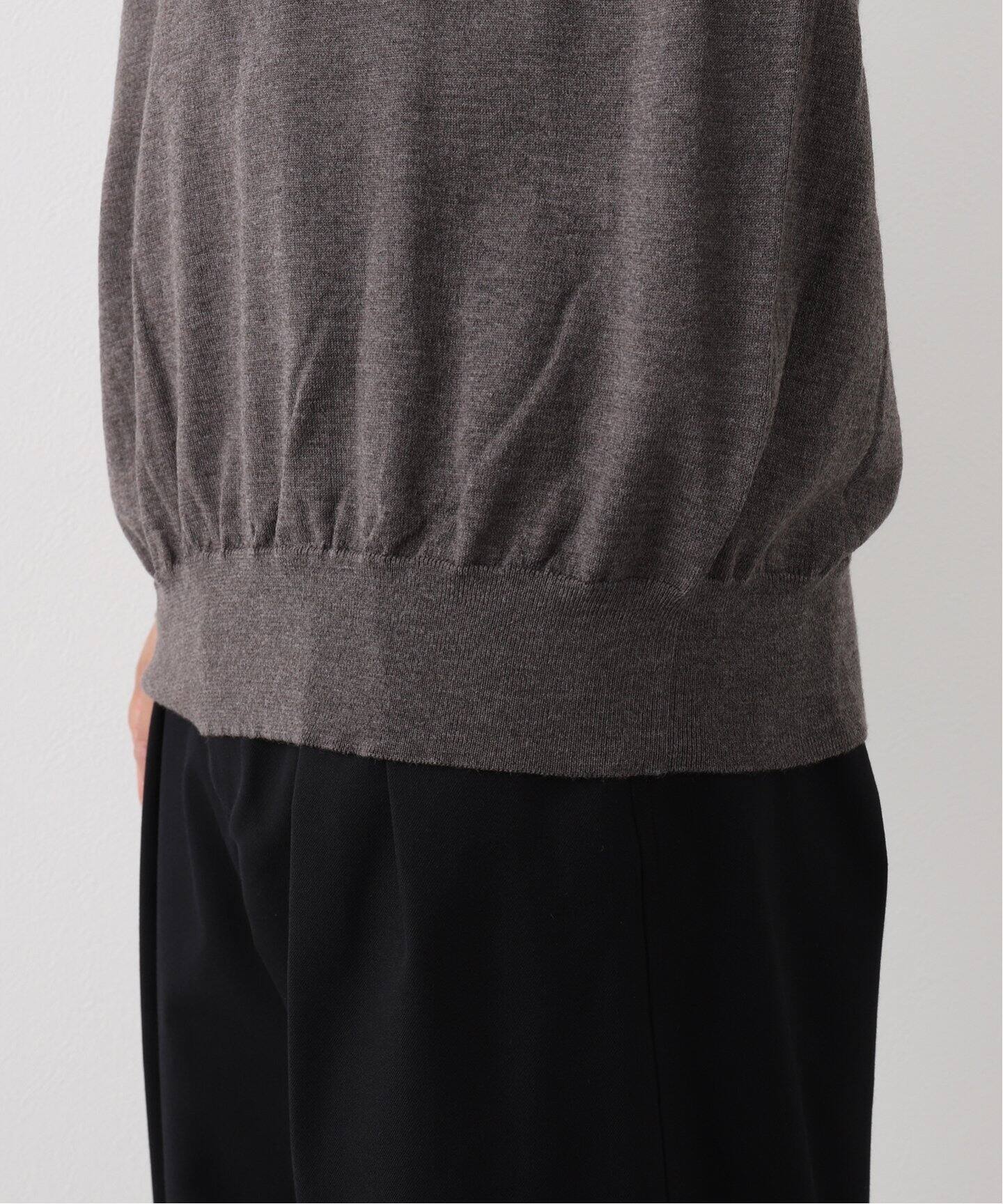 AURALEE / オーラリー】 SUPER HIGH GAUGE WOOL KNIT POLO（ニット 