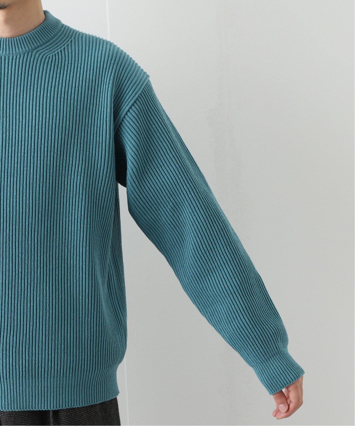AURALEE 見込め SUPER FINE WOOL RIB KNIT ZIPVEST