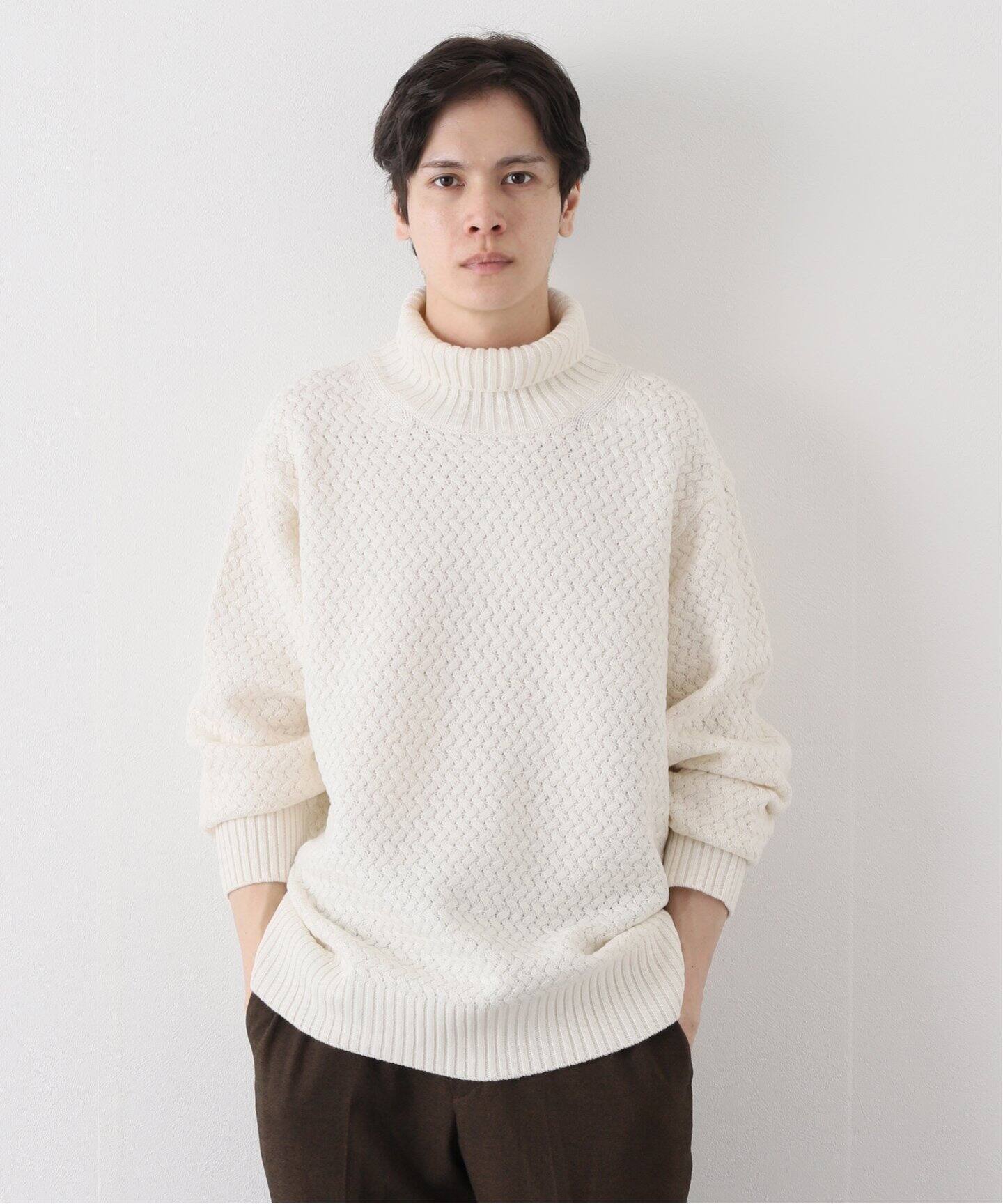 walenode / ウェルノード 】別注 バスケット タートルネック ニット 