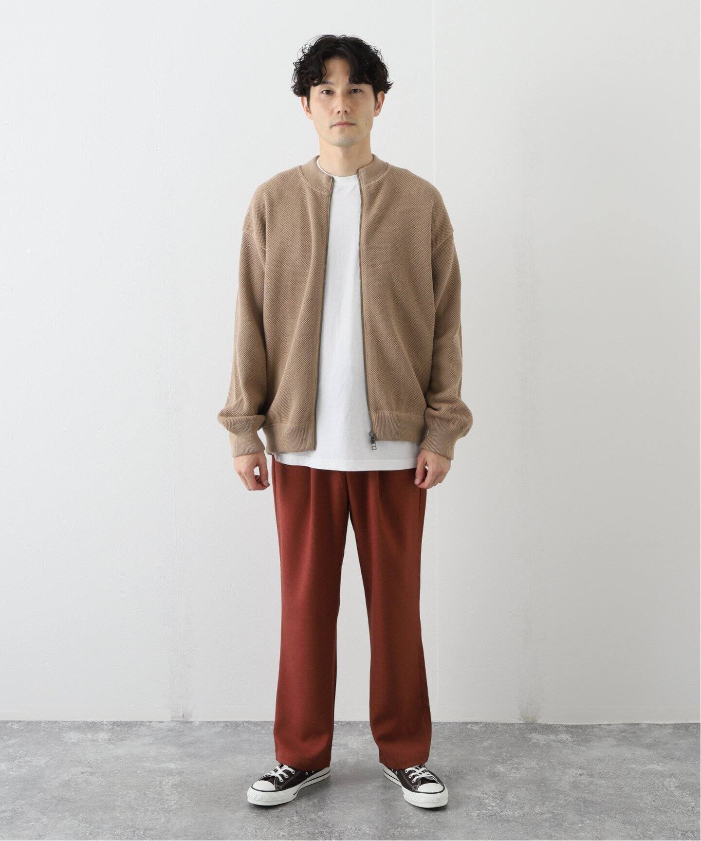 CREPUSCULE / クレプスキュール】 カノコジップニット（カーディガン  