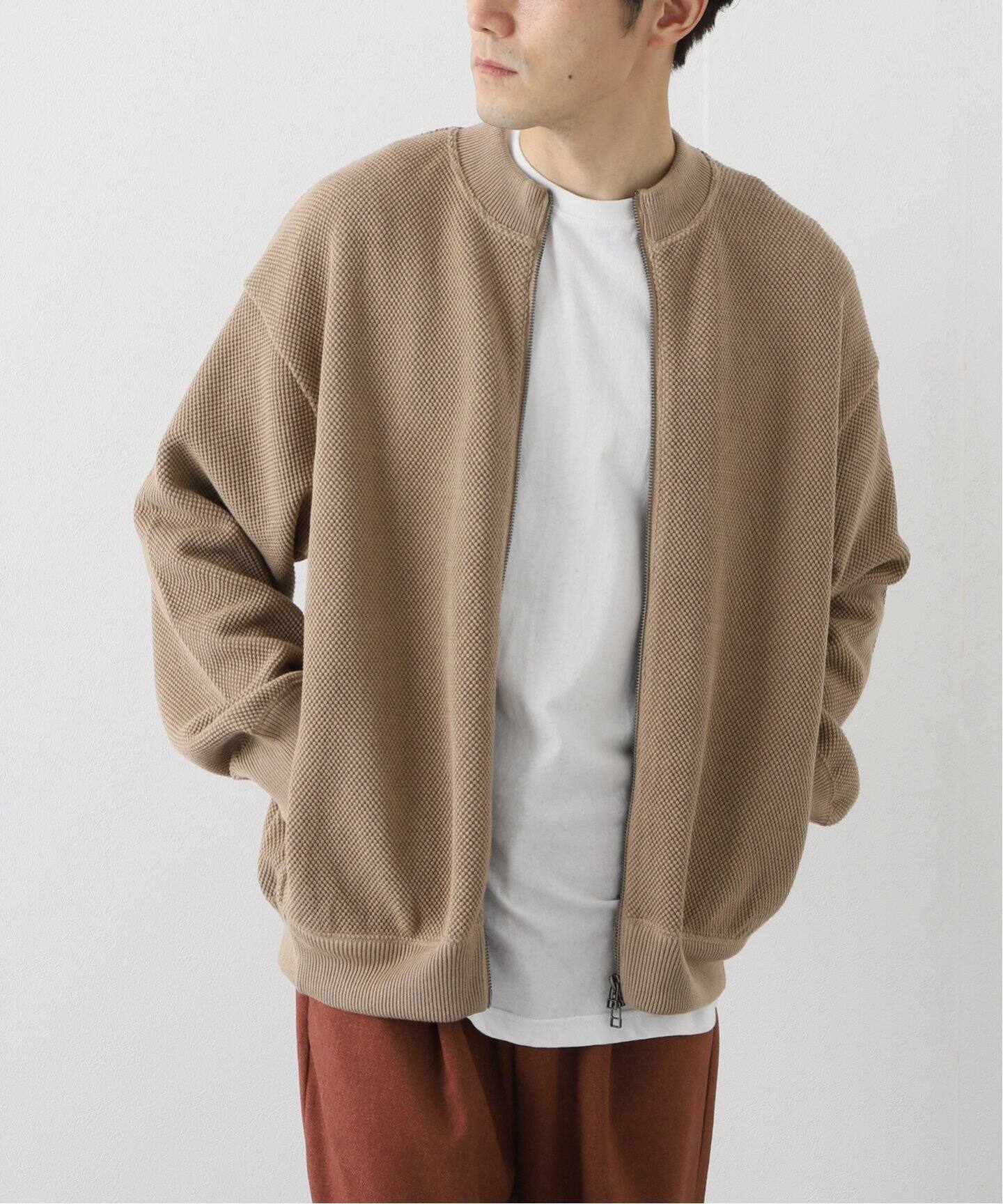 CREPUSCULE / クレプスキュール】 カノコジップニット（カーディガン  