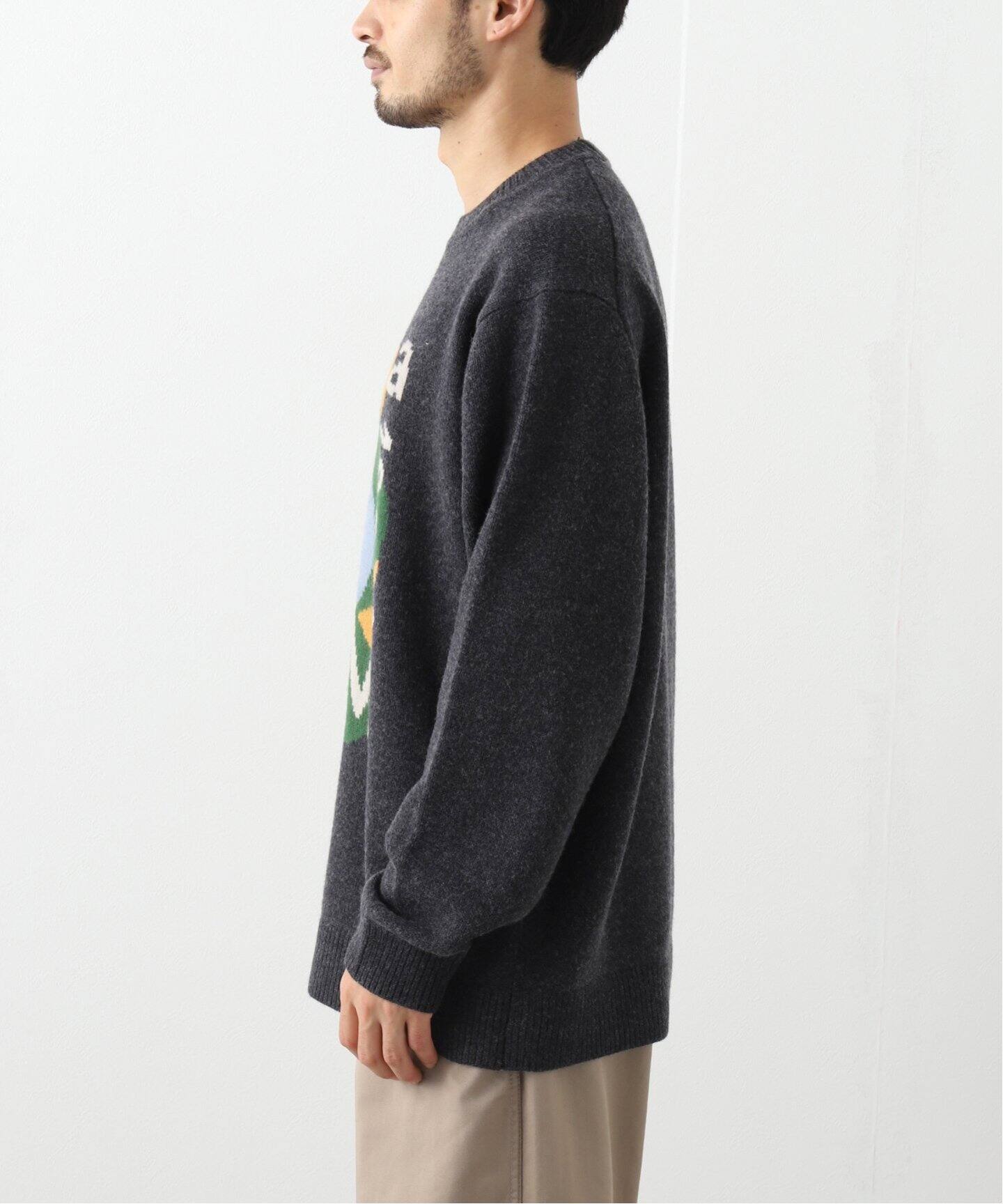 BLUFCAMP / ブルーフキャンプ】 Intarsia Sweater - a（ニット 