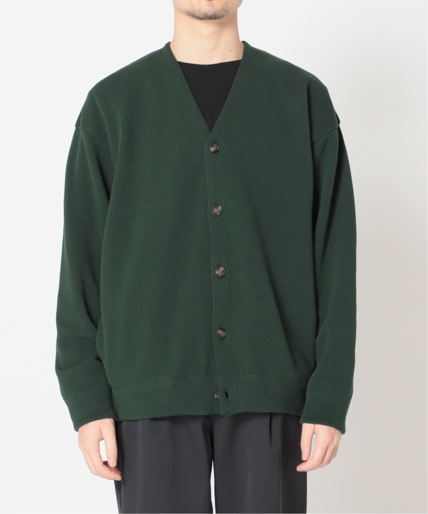 crepuscule カーディガン　グリーン CREPUSCULE / クレプスキュール】417別注カノコカーディガン