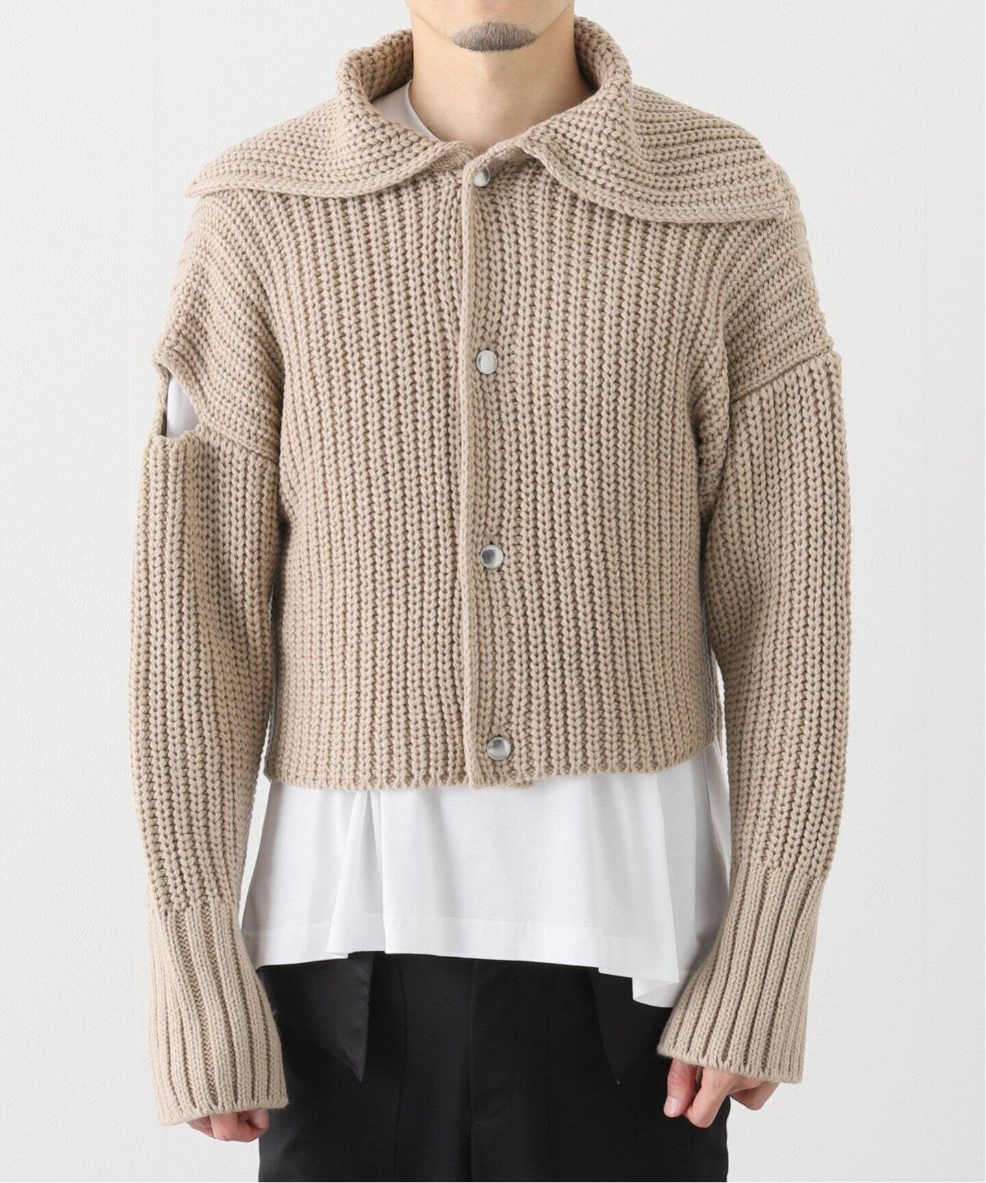 SULVAM / サルバム】SHORT SAILOR COLLAR KNIT（ニット／セーター 