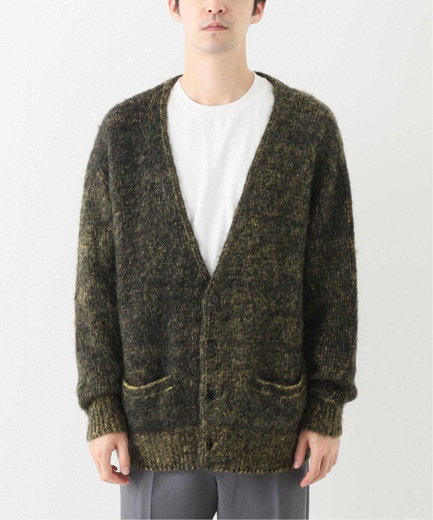NEONSIGN / ネオンサイン】INNER COLOR MOHAIR MIX CARDIGAN 