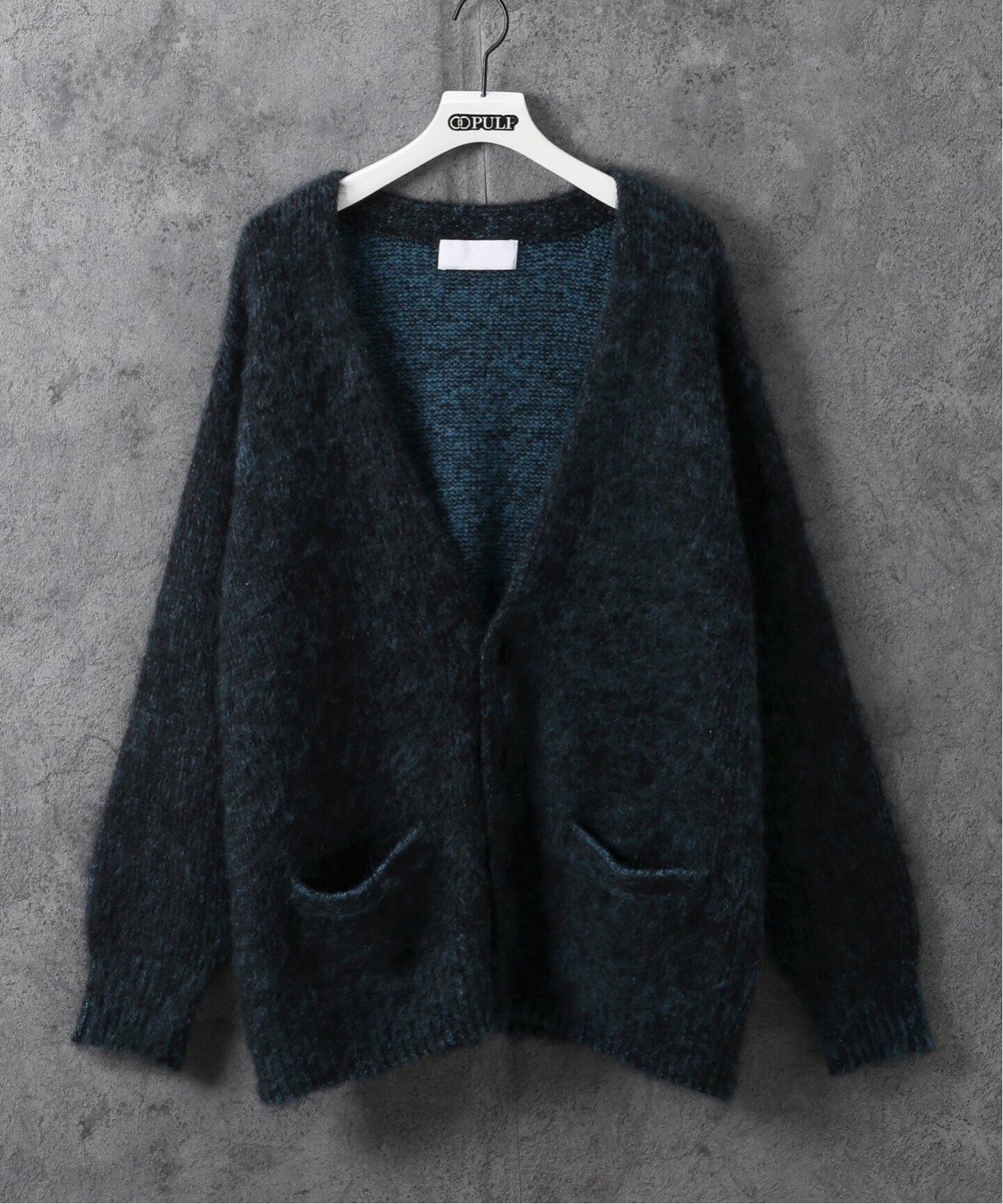 NEONSIGN / ネオンサイン】INNER COLOR MOHAIR MIX CARDIGAN  