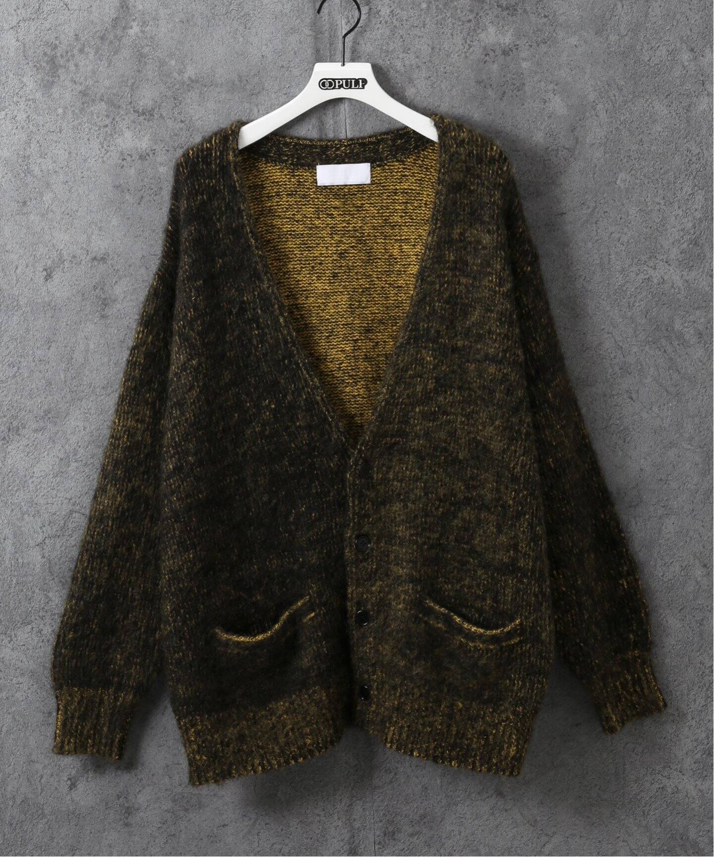 NEONSIGN / ネオンサイン】INNER COLOR MOHAIR MIX CARDIGAN 