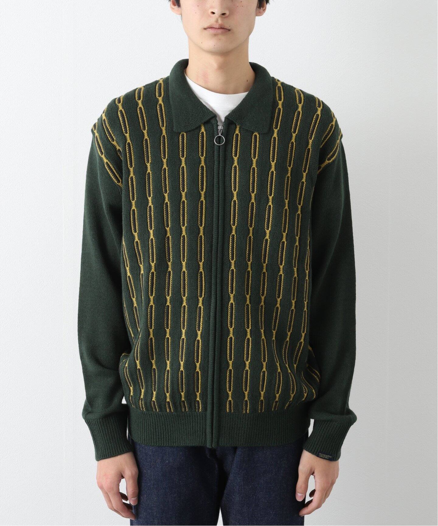thisisneverthat / ディスイズネバーザット】CHAIN ZIP UP ポロシャツ 