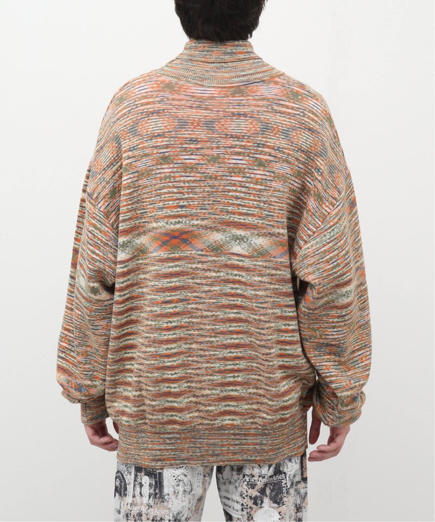 ARIES / アリーズ】TEMPLE SPACE DYE TURTLENECK KNIT（ニット 