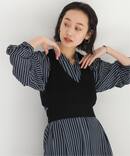 【FUMIE TANAKA/フミエタナカ】 ribbon knit bustier：ビスチェ