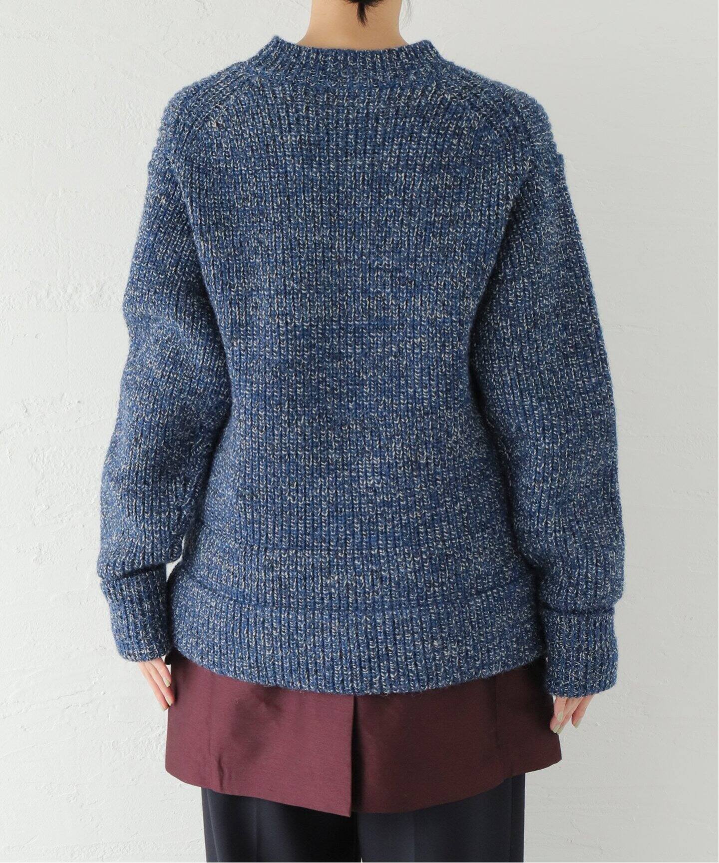 TOGA PULLA＞バックオープンニットマキシワンピース ブルー（TOGA  