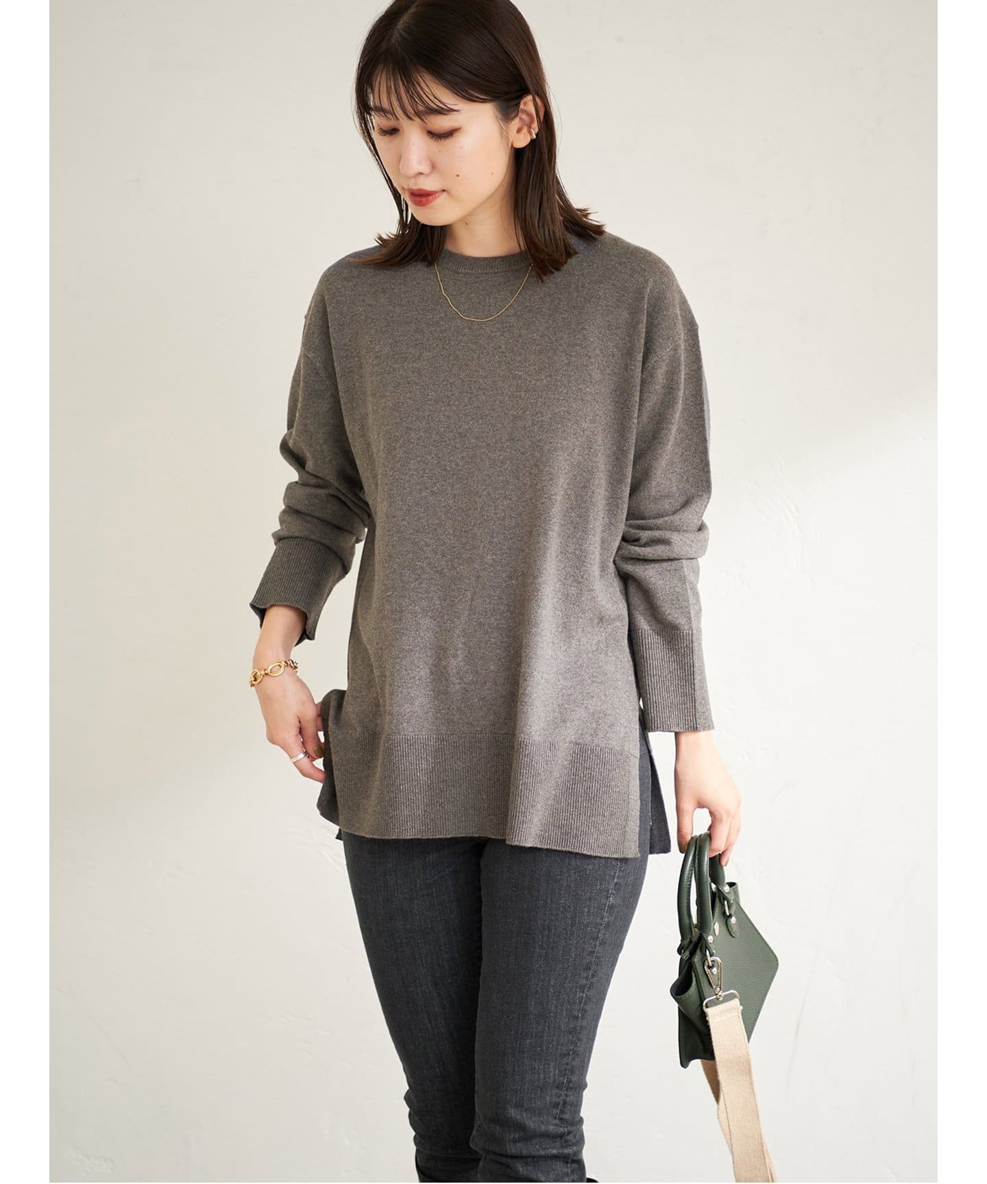 JOURNAL STANDARD カシミヤ クルーネックプルオーバー ニット JOURNAL STANDARD（ジャーナルスタンダード）の「カシミヤクルー