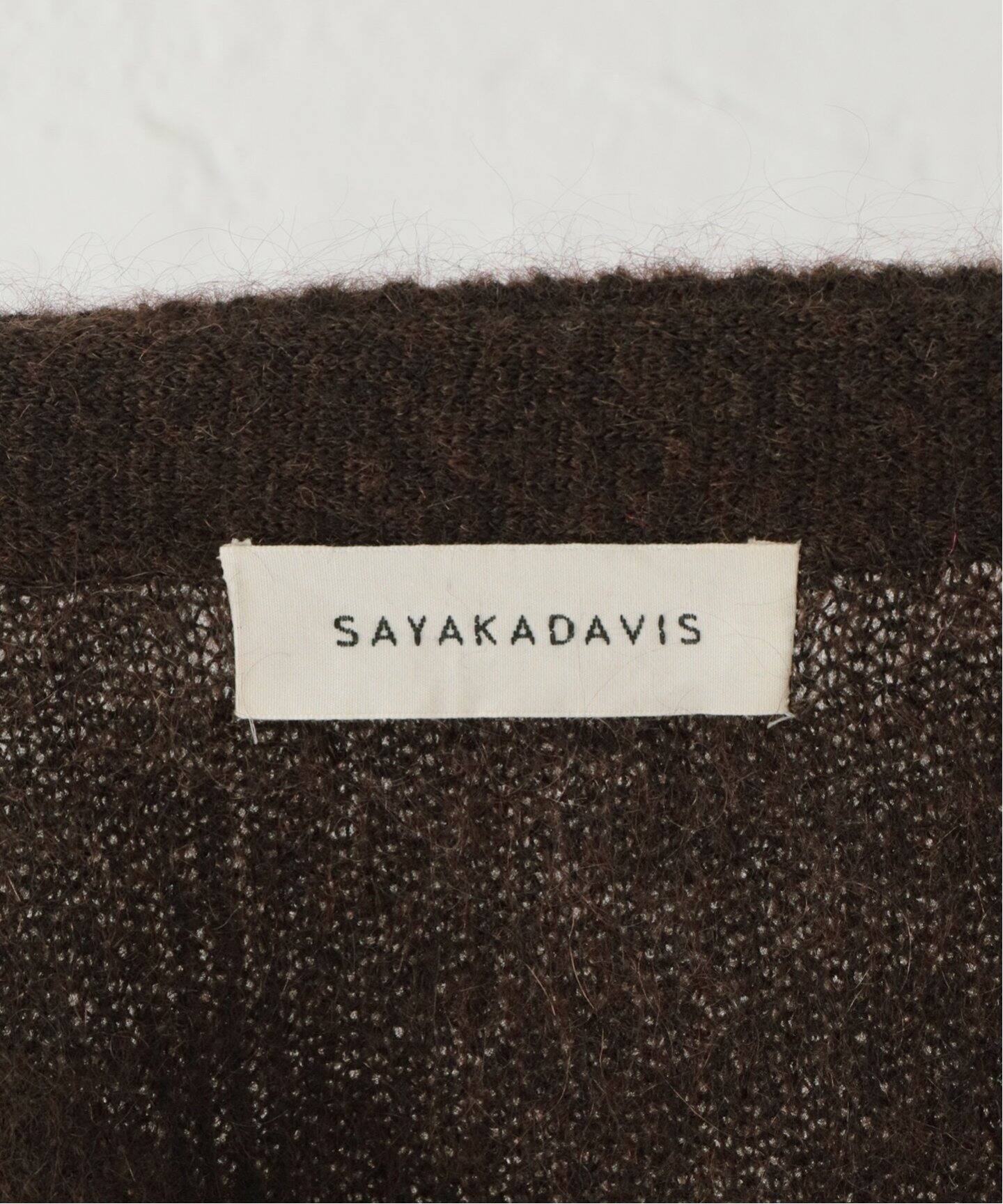 SAYAKADAVIS/サヤカデイヴィス】COCOON CARDIGAN:カーディガン 日本において販売 【SAYAKADAVIS/サヤカ デイヴィス】Cocoon Cardigan ニット/セーター