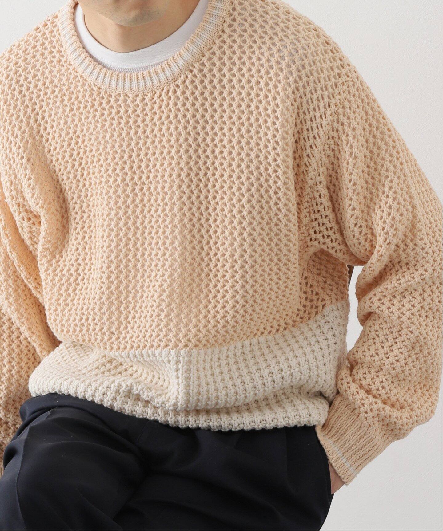 2Tone C/N Knit / 2トーンクルーネックニット（ニット／セーター 