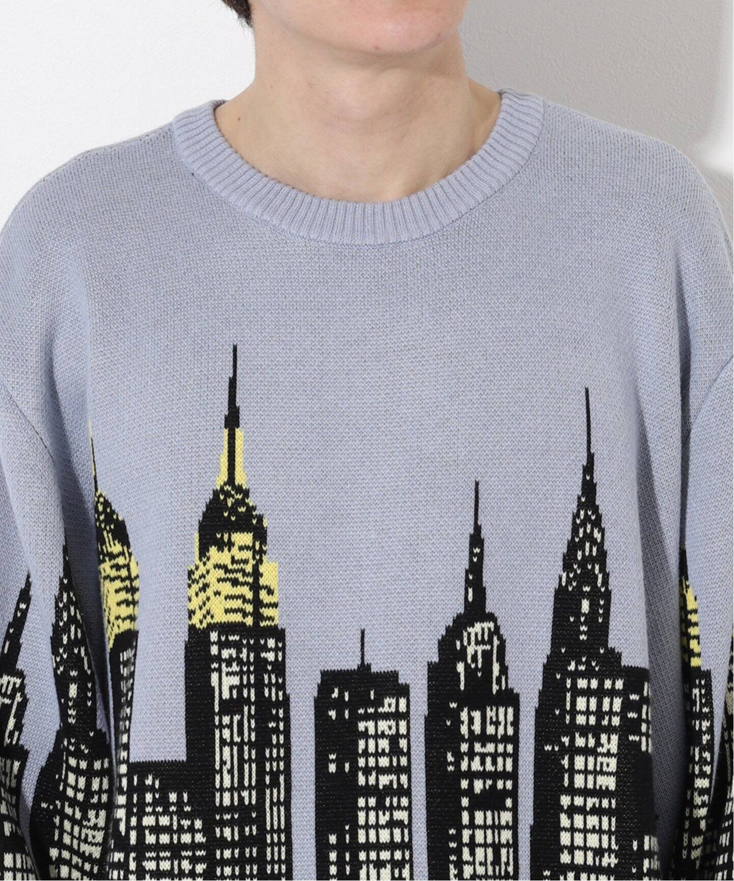 HUF / ハフ】 SKYLINE CREW SWEATER：ニット（ニット／セーター 