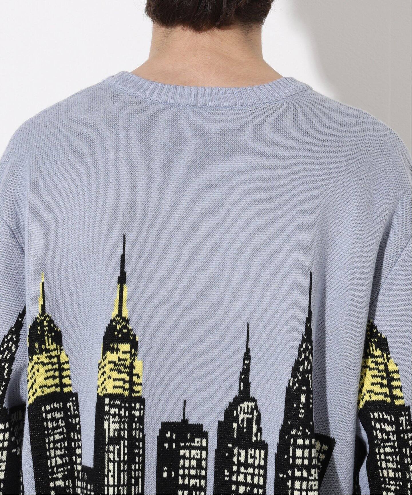 HUF / ハフ】 SKYLINE CREW SWEATER：ニット（ニット／セーター 