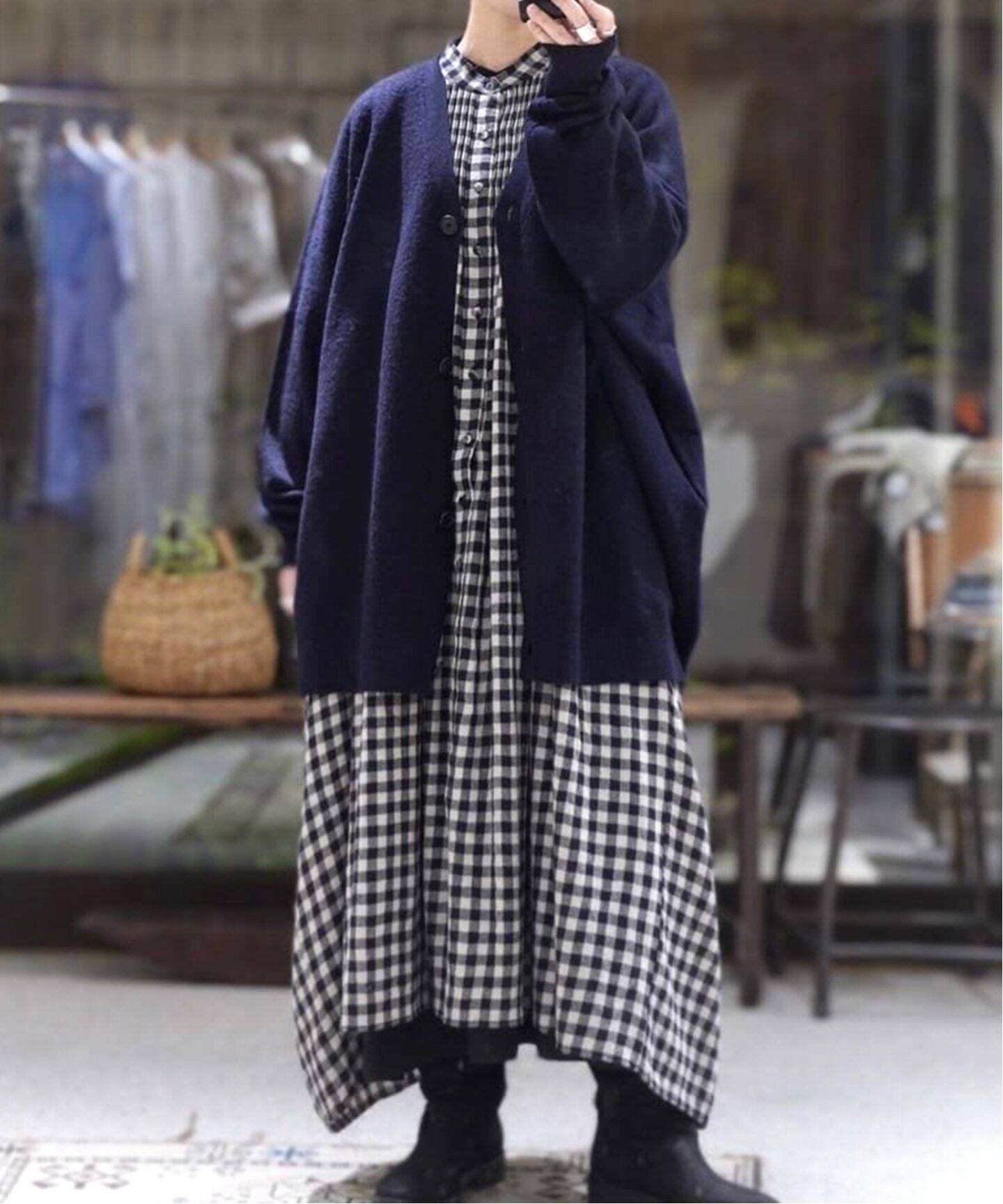 journal standard luxe メリノボイルVネックカーディガン 