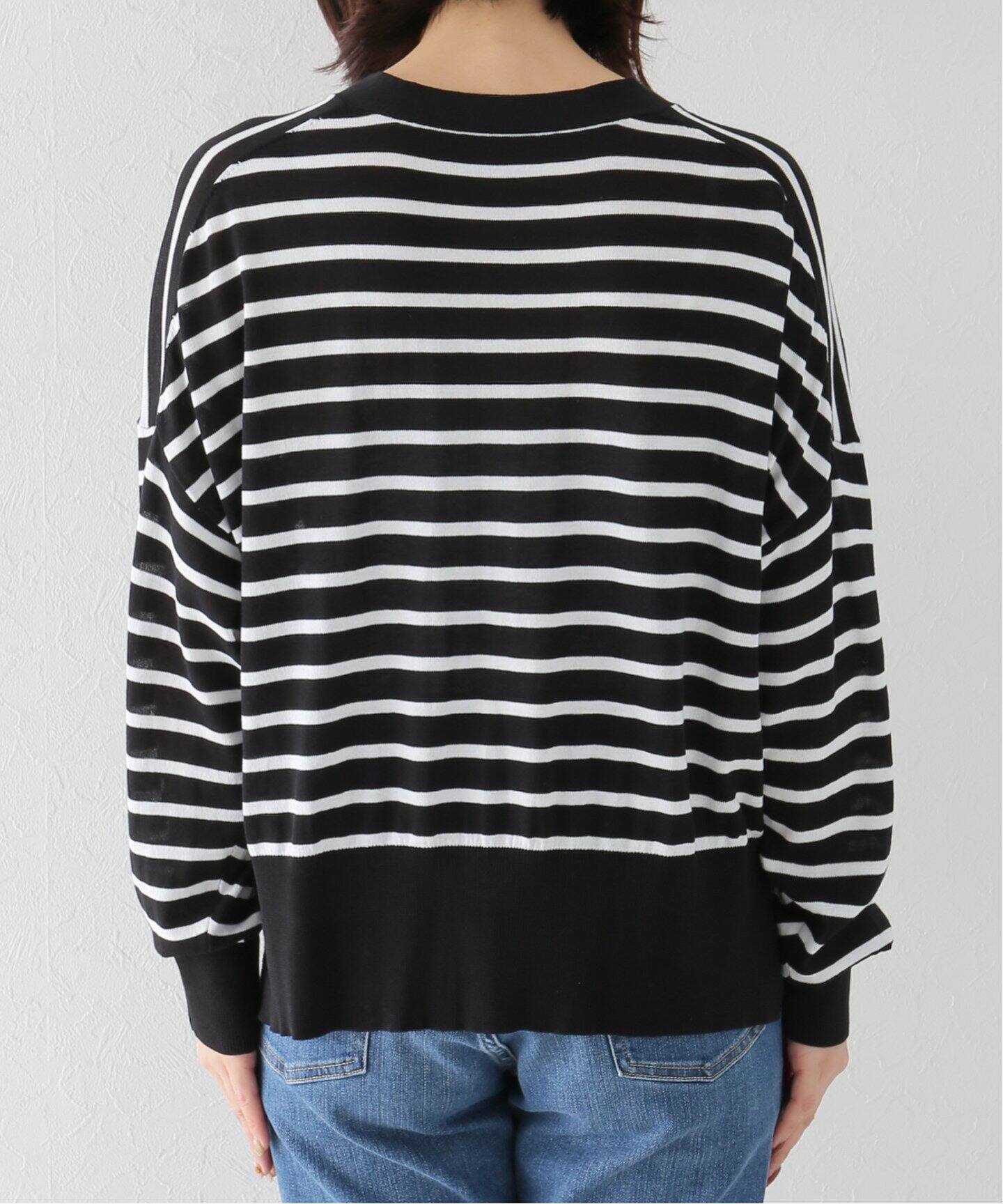 SUVINガスコットンテンジク Vネックカーディガン（カーディガン  