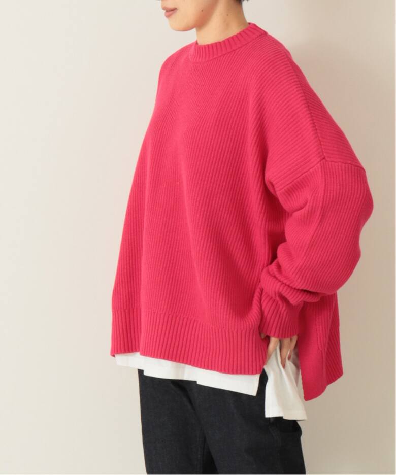 COTTONアゼクルーネックプルオーバー（ニット／セーター）｜journal 