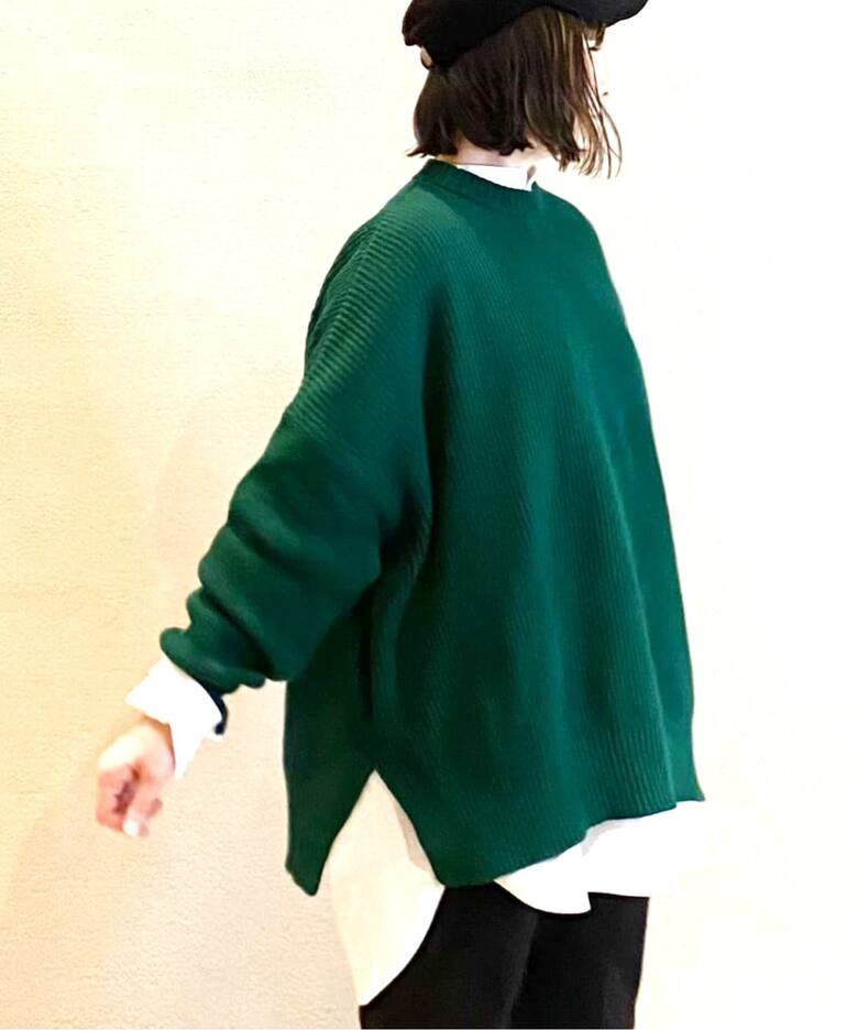 COTTONアゼクルーネックプルオーバー（ニット／セーター）｜journal 