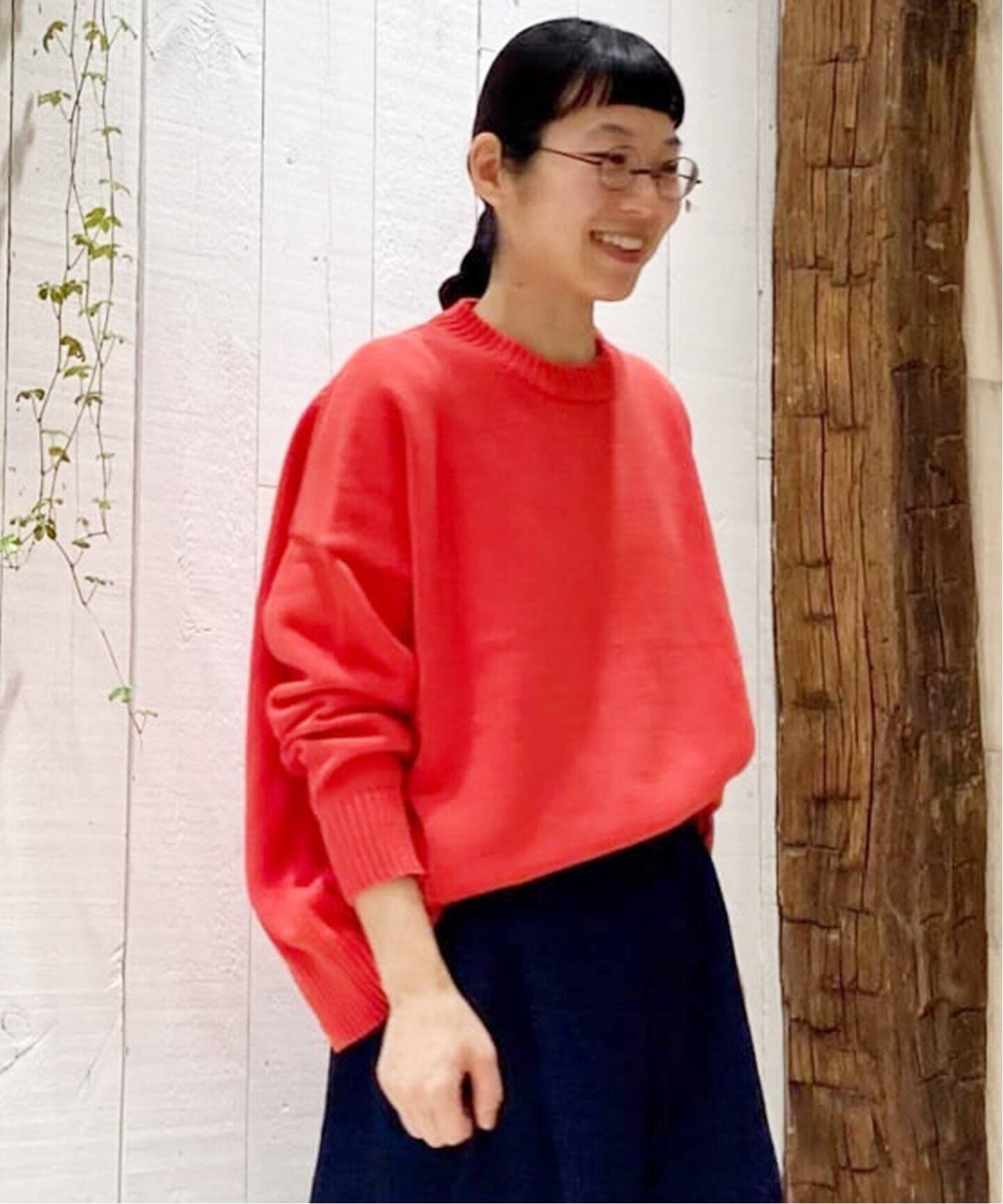 COTTONテンジククルーネックプルオーバー（ニット／セーター  