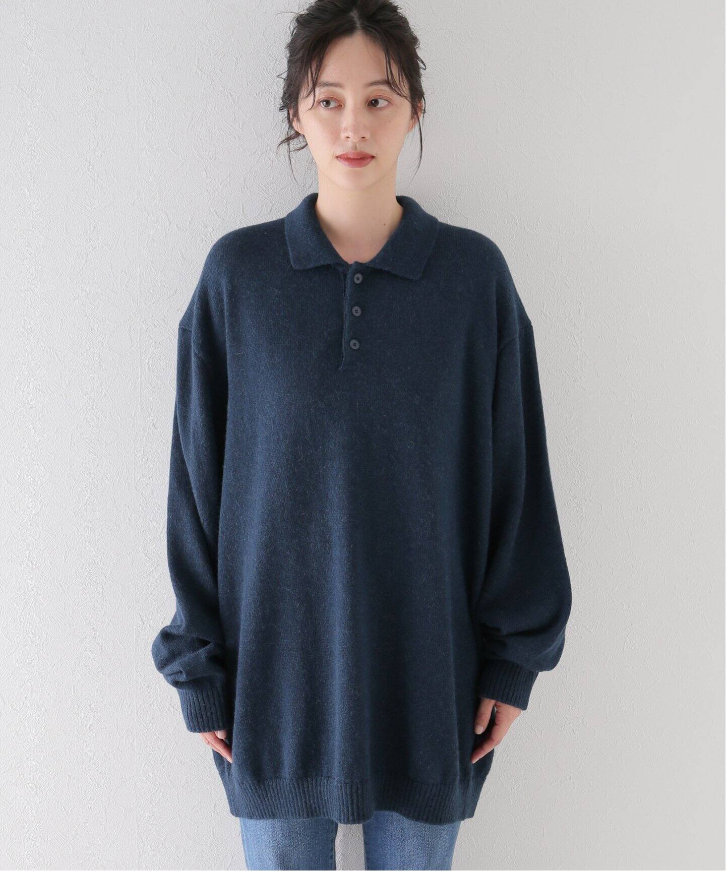 journal standard luxe 【ATON】POLO SWEATER - 長袖