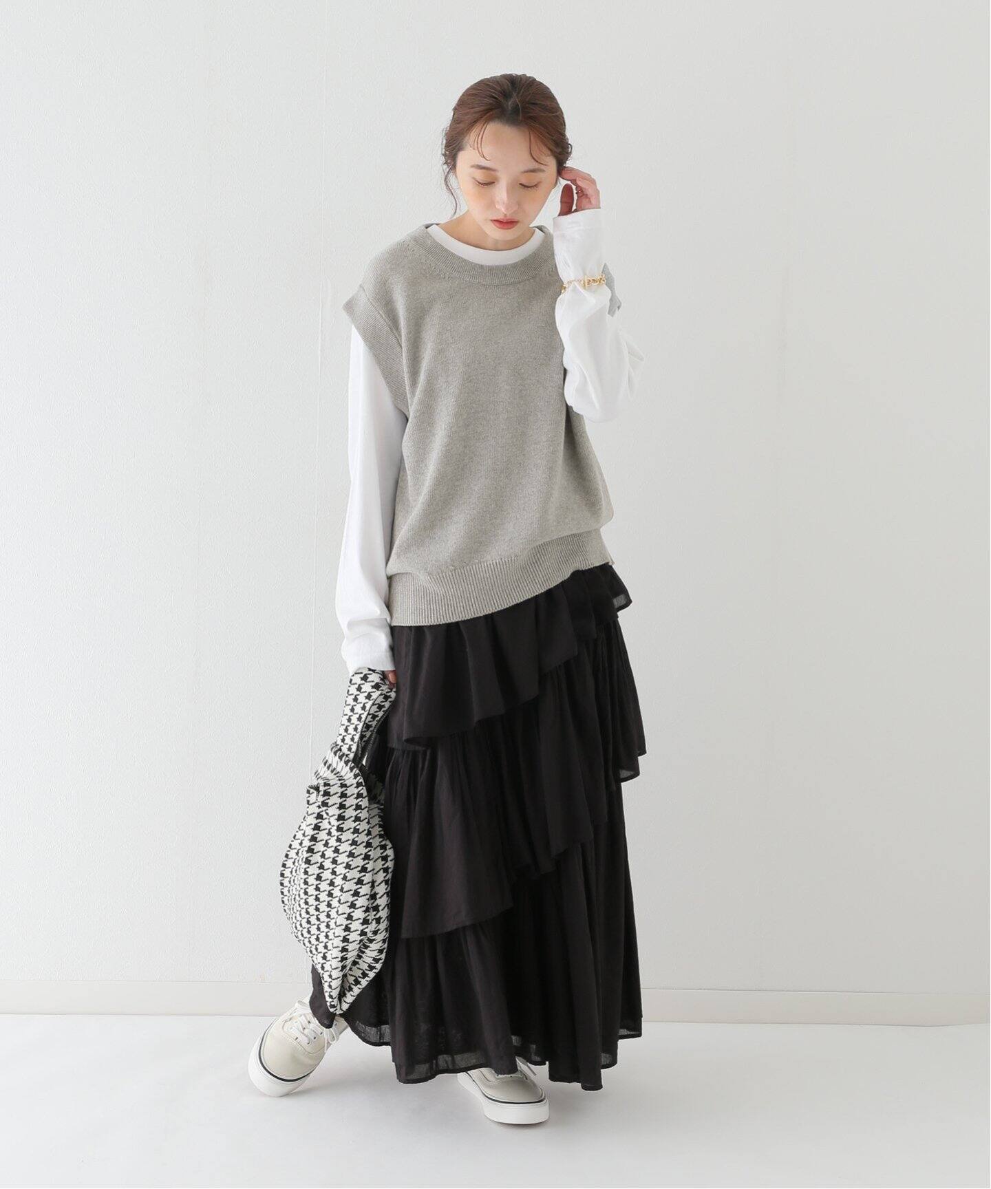 コットン天竺クルーネックベスト|JOURNAL STANDARD relume