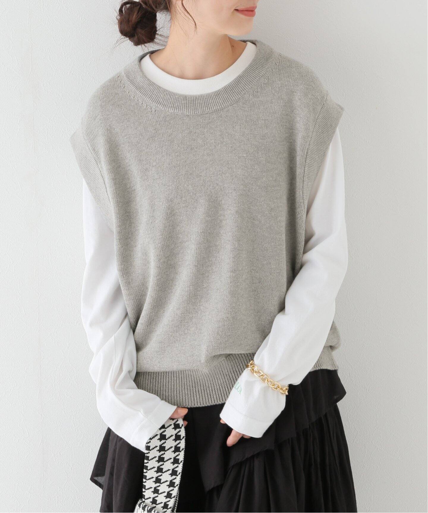 コットン天竺クルーネックベスト|JOURNAL STANDARD relume