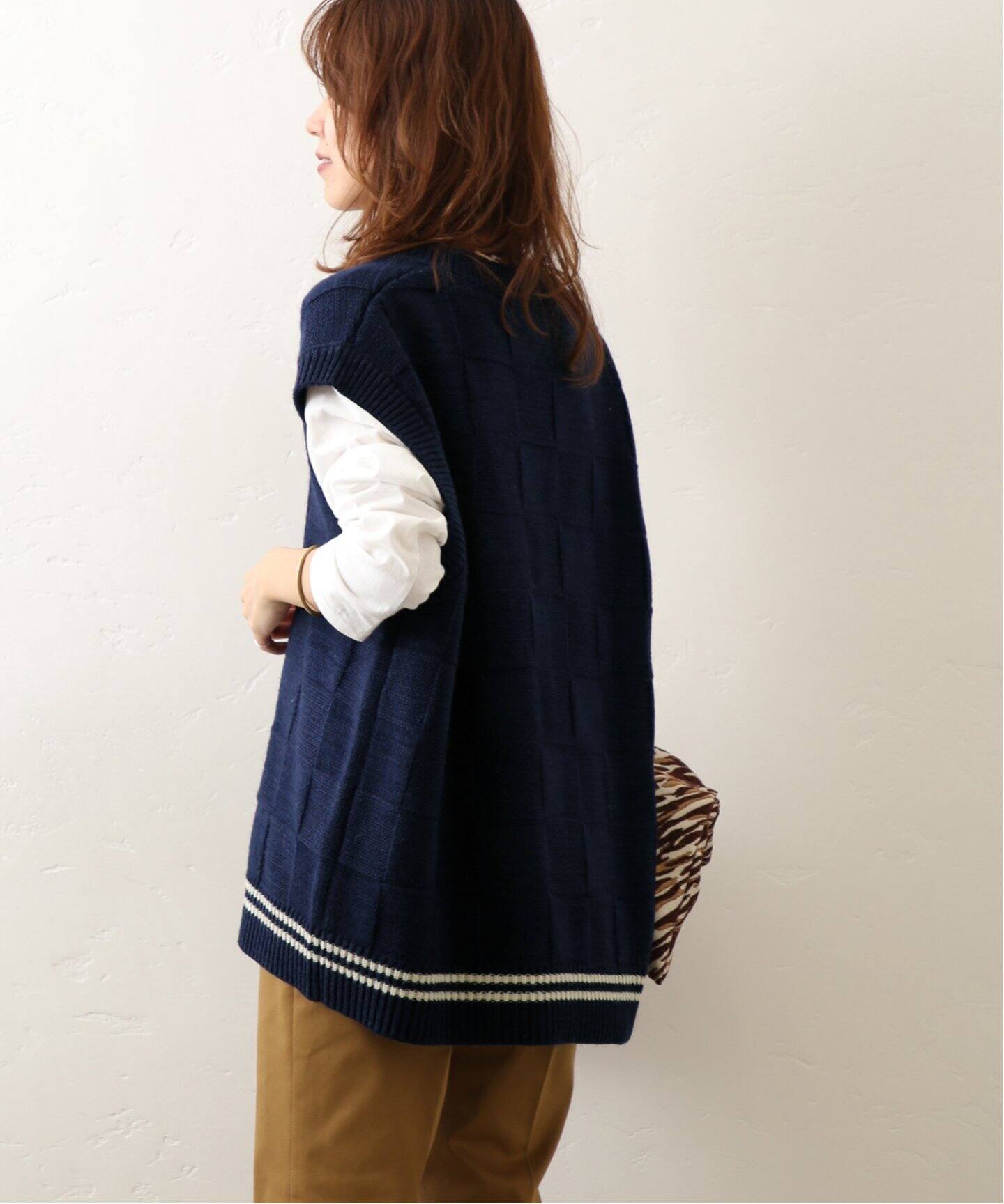 ブロッキングVネックラインベスト（ベスト）｜JOURNAL STANDARD relume  