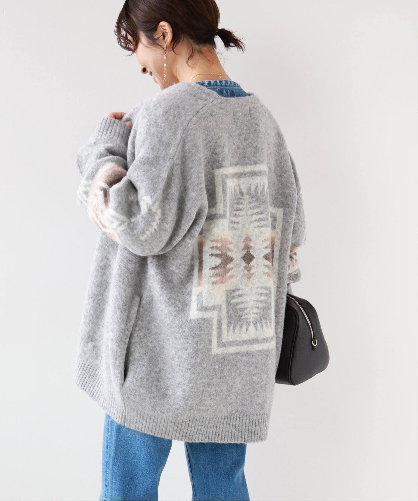 別注【PENDLETON/ペンドルトン】*RELUMEニットカーディガン  