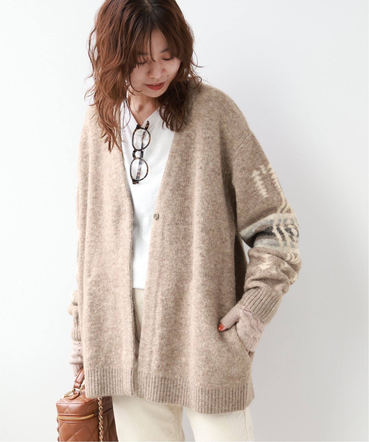 別注【PENDLETON/ペンドルトン】*RELUMEニットカーディガン  