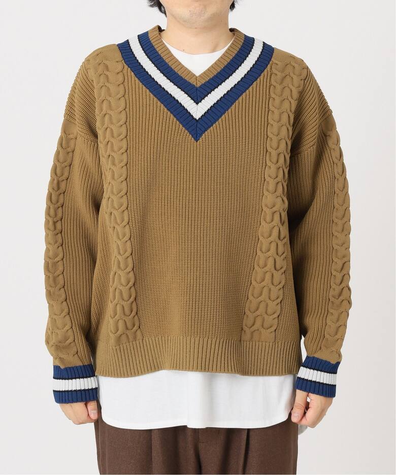 50s60sJAEGERチルデンニットトリコロールイエーガー つまん