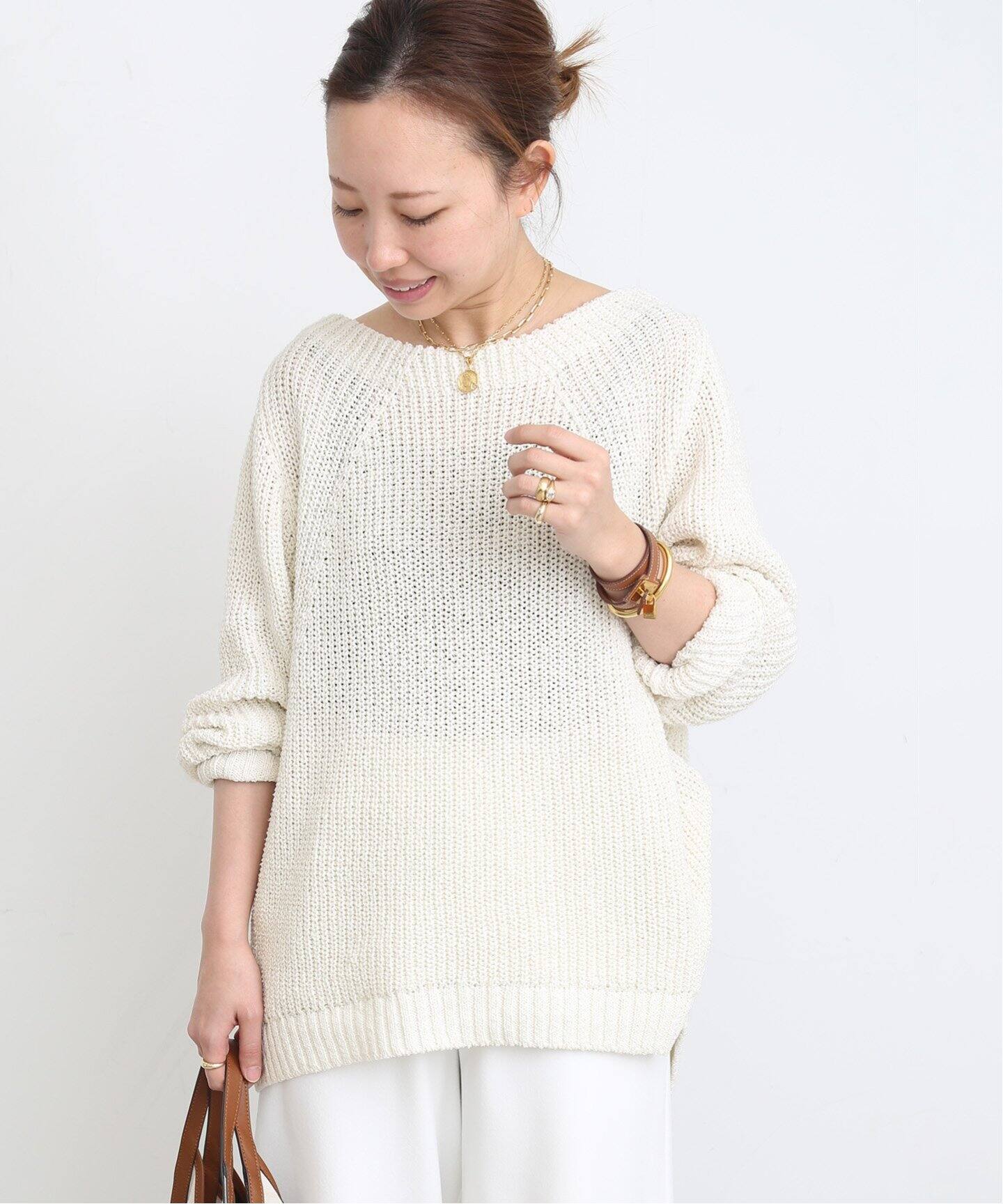 Lily Linen アゼ プルオーバー（ニット／セーター）｜Deuxieme Classe 