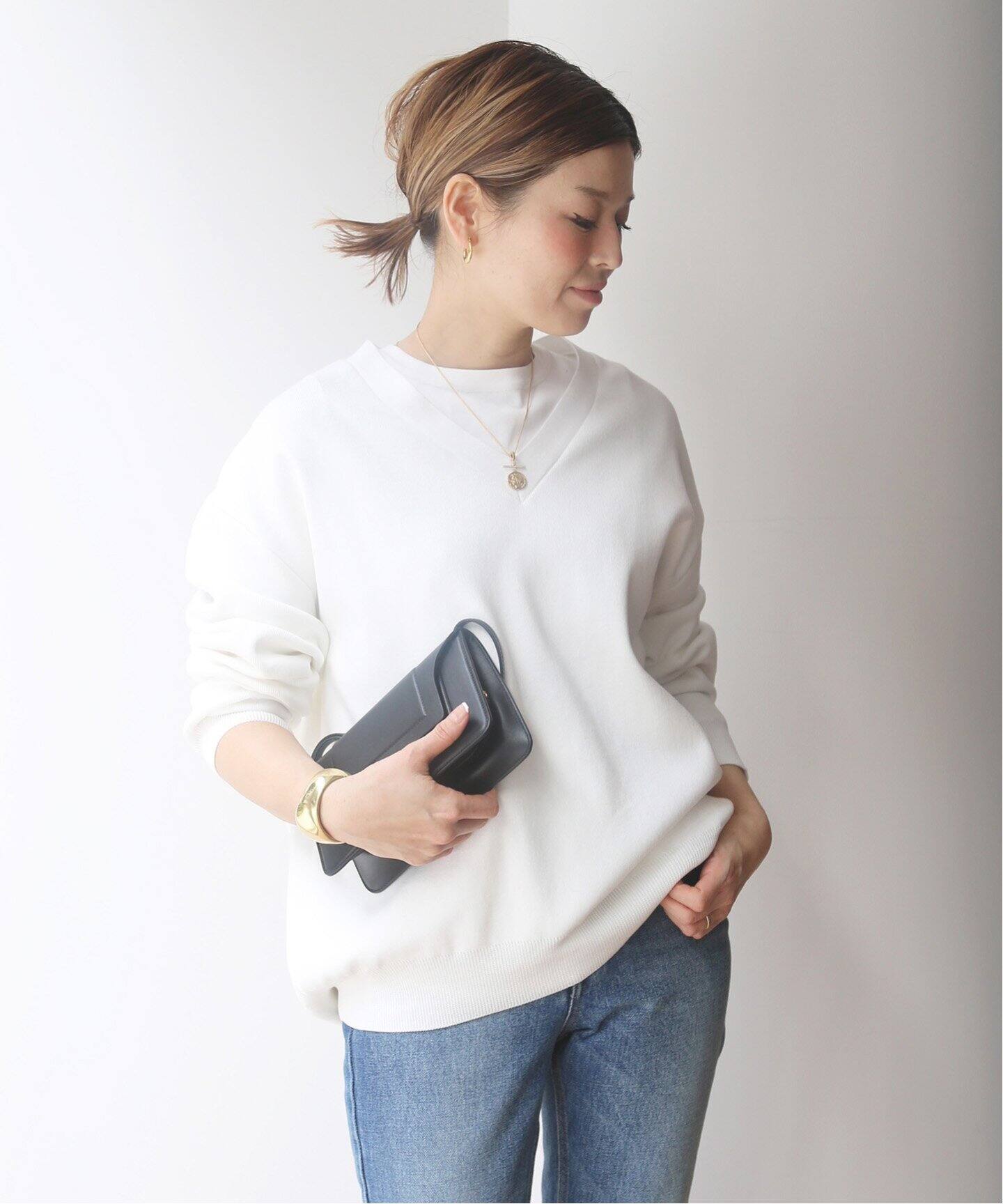 ドゥーズィエムクラスFuture Vネック プルオーバーフリーサイズ 